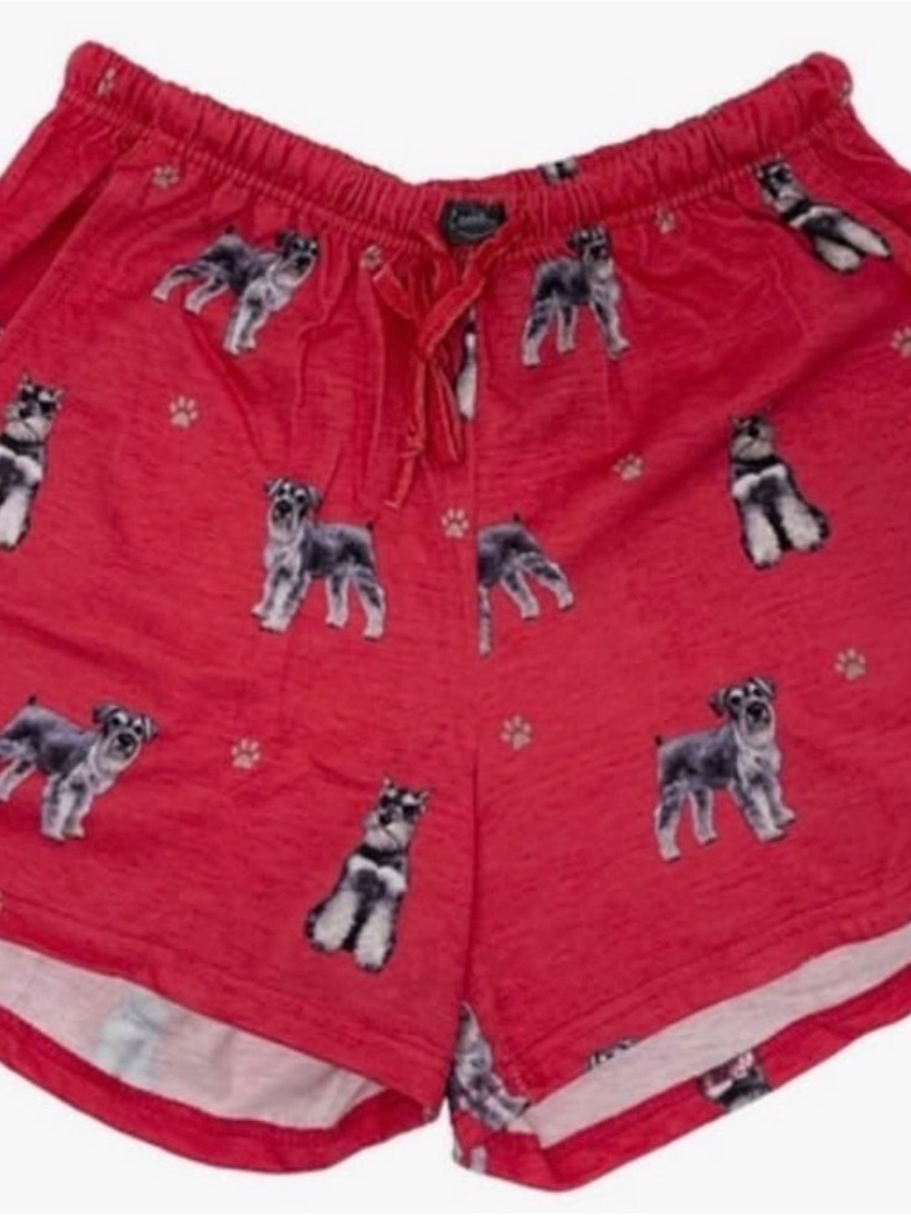 XL Comfies Schnauzer Unisex Cotton Blend Pajama Shorts
